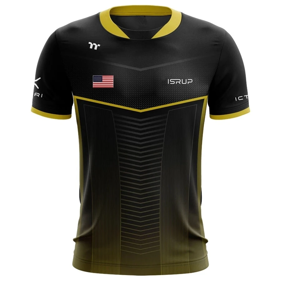 Full Sublimation Professional Esports Gaming Jersey Sports T Shirt Custom Made