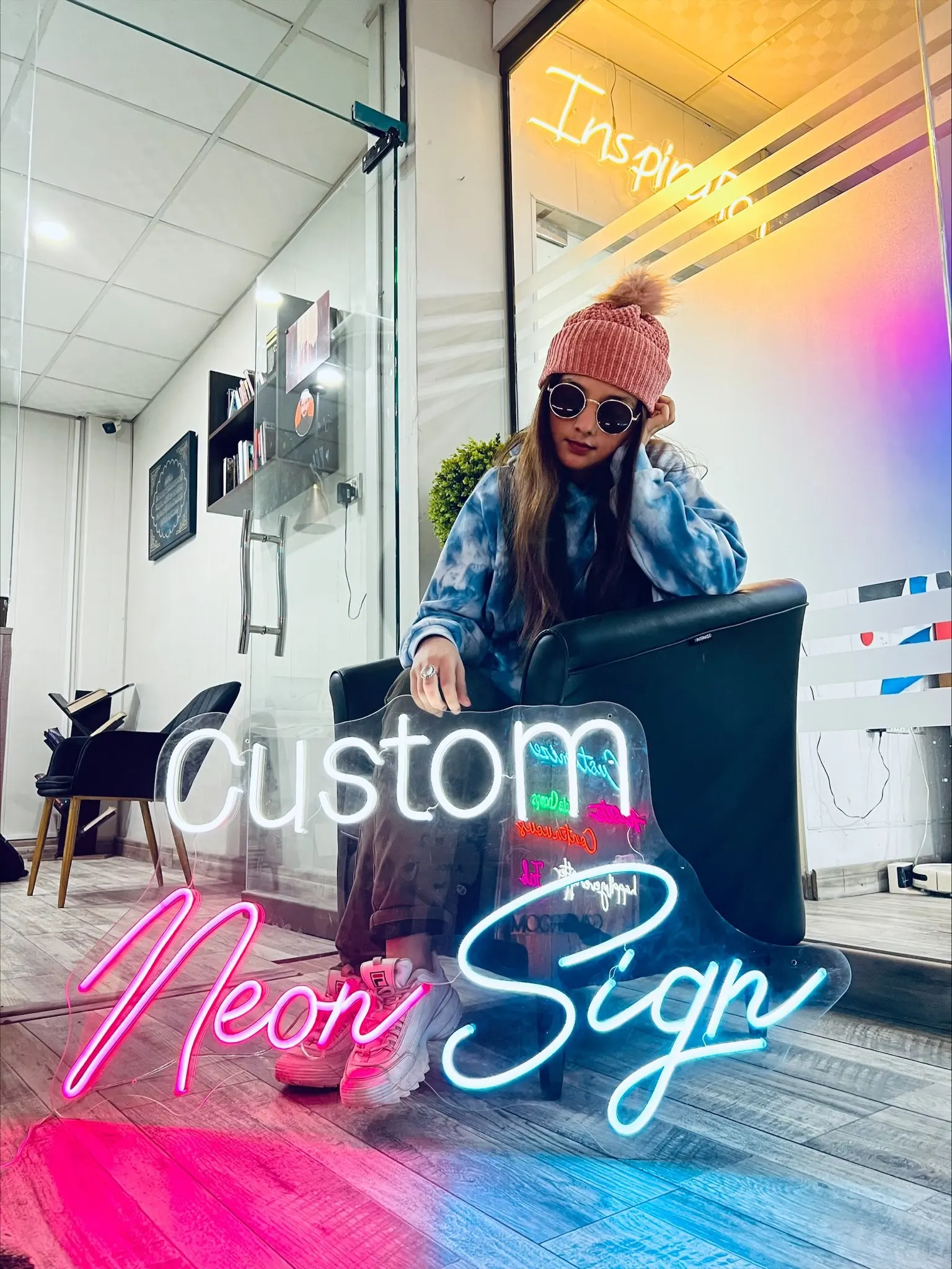 Neon Signs Custom LED Flex Personalized Lights Indoor Outdoor Use Waterproofing Ad-on For Weddings And Events ns-atmosphere