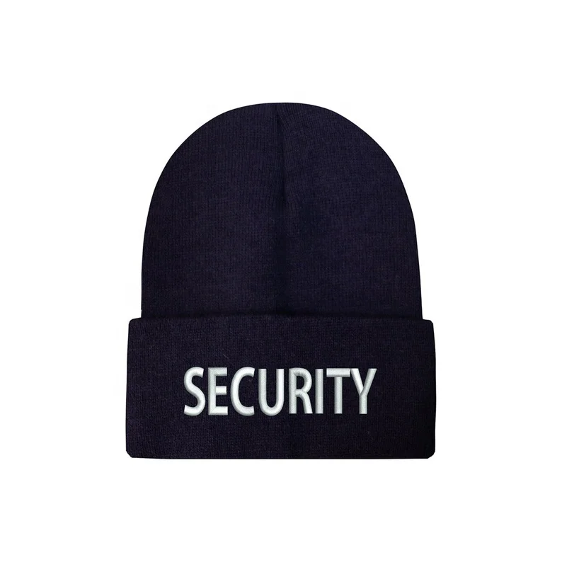 USA security winter hats Embroidered Winter Skull Beanie Hats