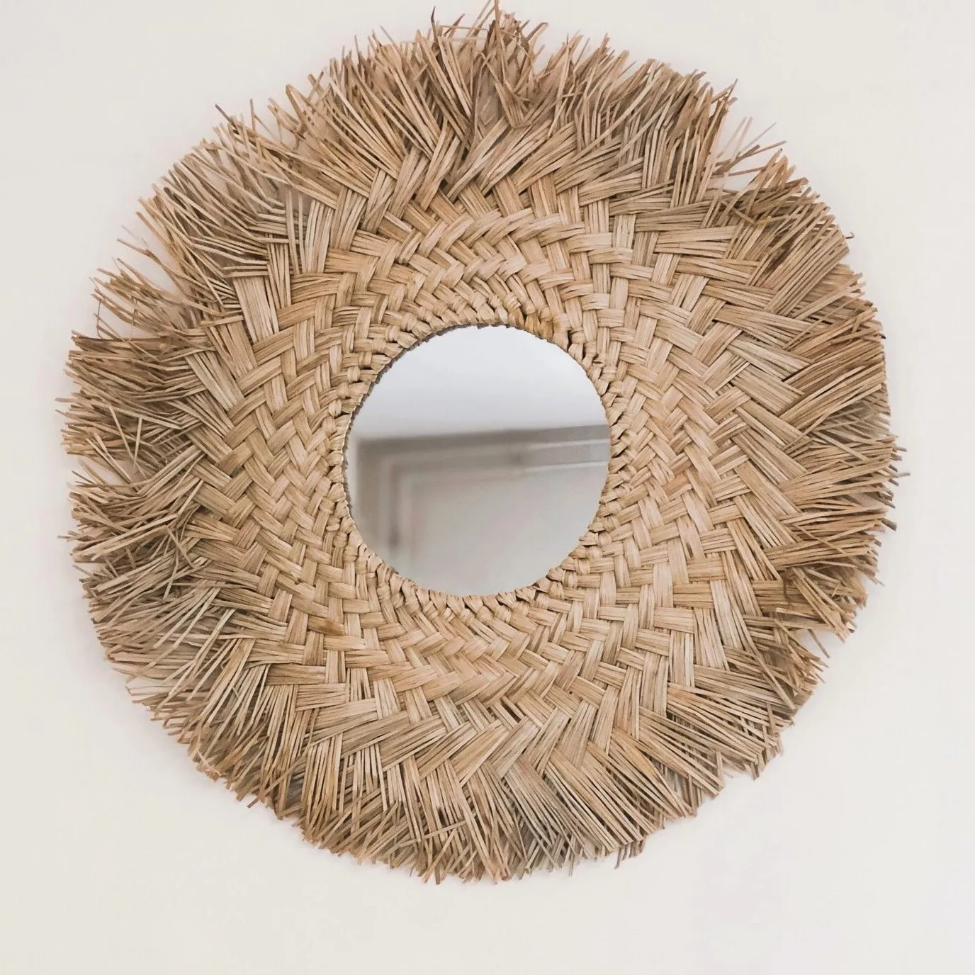 Handmade Seagrass Mirror For Home Wall Decorative Modern Design Natural Vintage Made in Vietnam