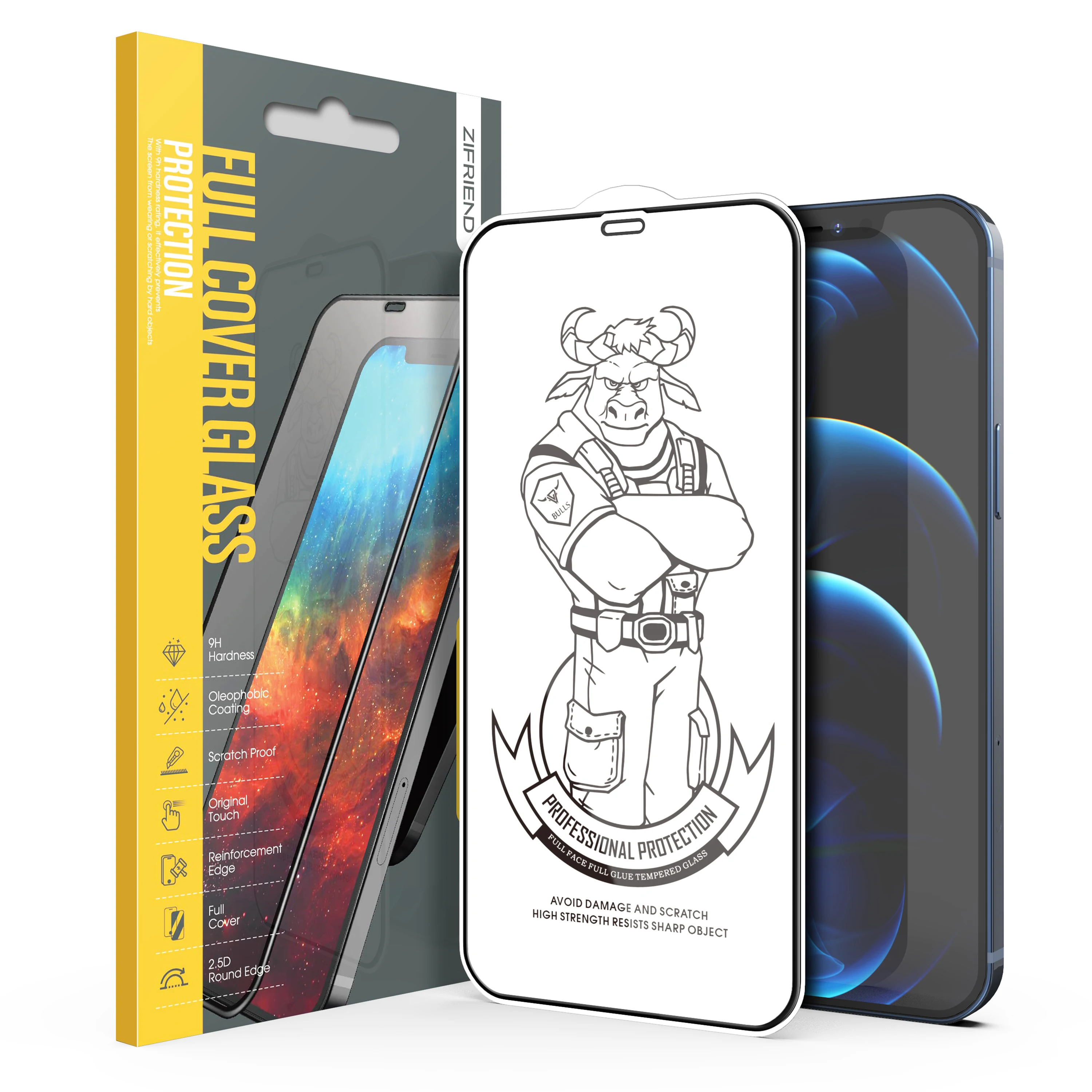 Закаленное стекло закаленного стекла для Iphone 11 Защитные пленки экрана 12 pro max Защитная