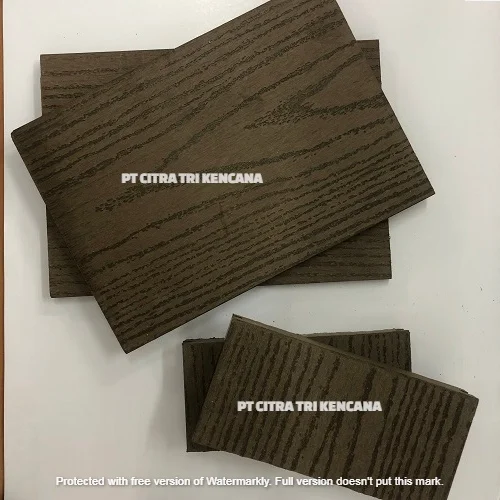 PANELI WINDOW PVC EXTRUDER MACHINE PINE WOOD POWDER MATERIAL FOR MAKING PVC/WPC BOARD FLOOR BUILDING IN Kaban Jahe NORTH SUMATRA