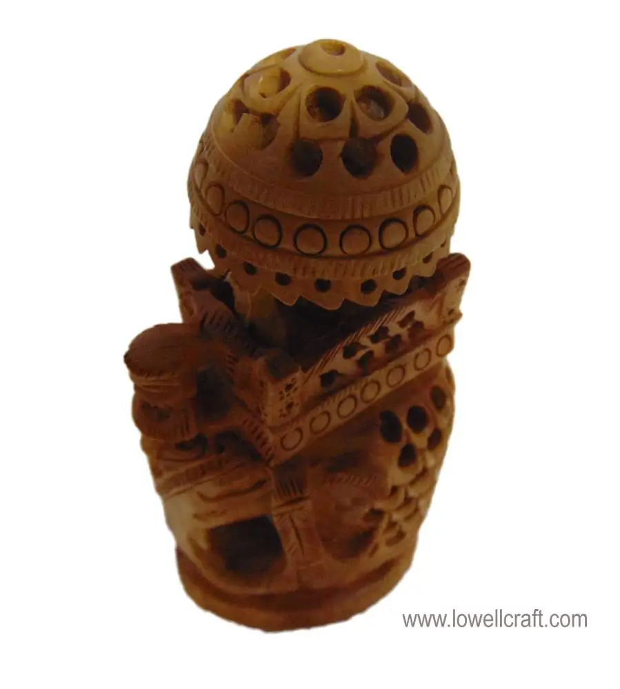  Hand Carved Indian Royal Elephant Figurine