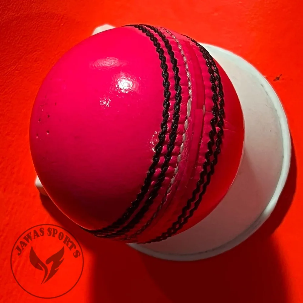 OEM Pakistan Made Export High Quality Cricket Balls Red White and Pink Cricket Hard Leather Match Balls Custom Made Logo