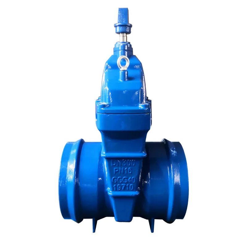 China Ductile iron PVC Socket Ends Non-rising Resilient Seated Sluice Gate Valve