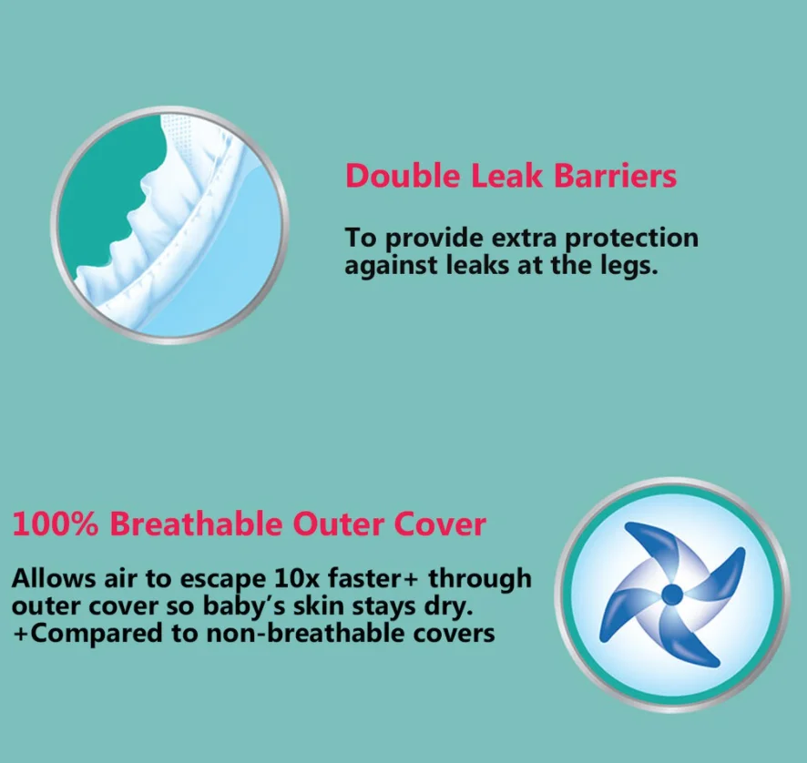  Оптовая продажа Прямая поставка с завода сухие подгузники Huggies супер большая упаковка