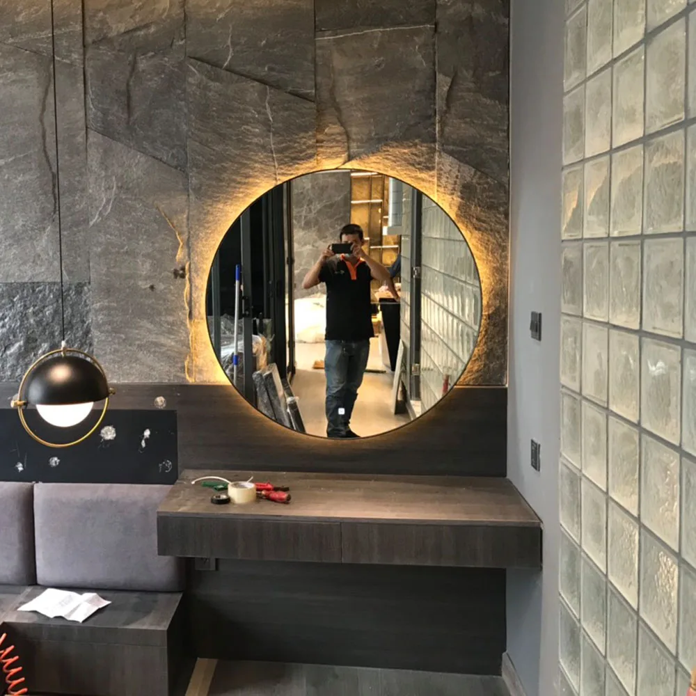 
Wholesale make up light mirror inox frame mirror made in Vietnam 