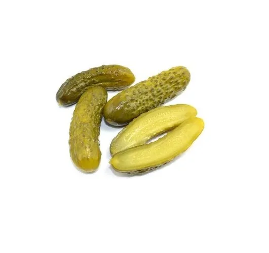 Pickled gherkins cucumber size 3-6cm in basket 25 kgs