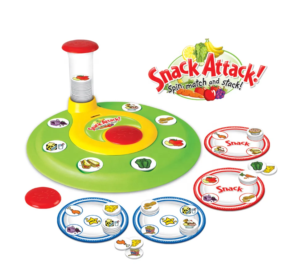 YIWU ALLAHINE Preschool Multiplayer Desktop Games Rotating Board Game Funny Snack Attack Looking Animal Game