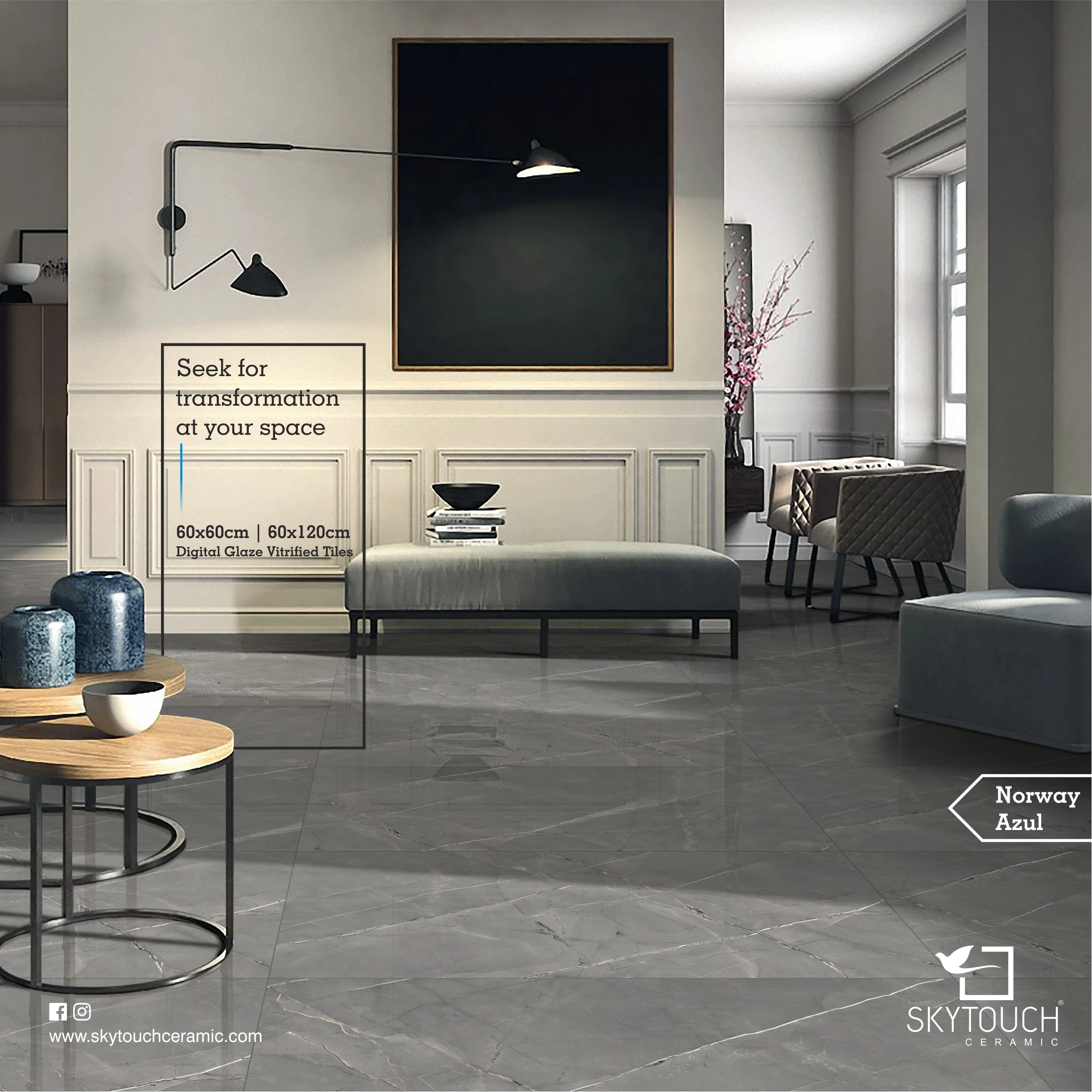 24x48 Lactus Blue 60X120 House Floor 600x1200 Vitrified Glossy Glazed Porcelain Ceramic 2x4 Tiles
