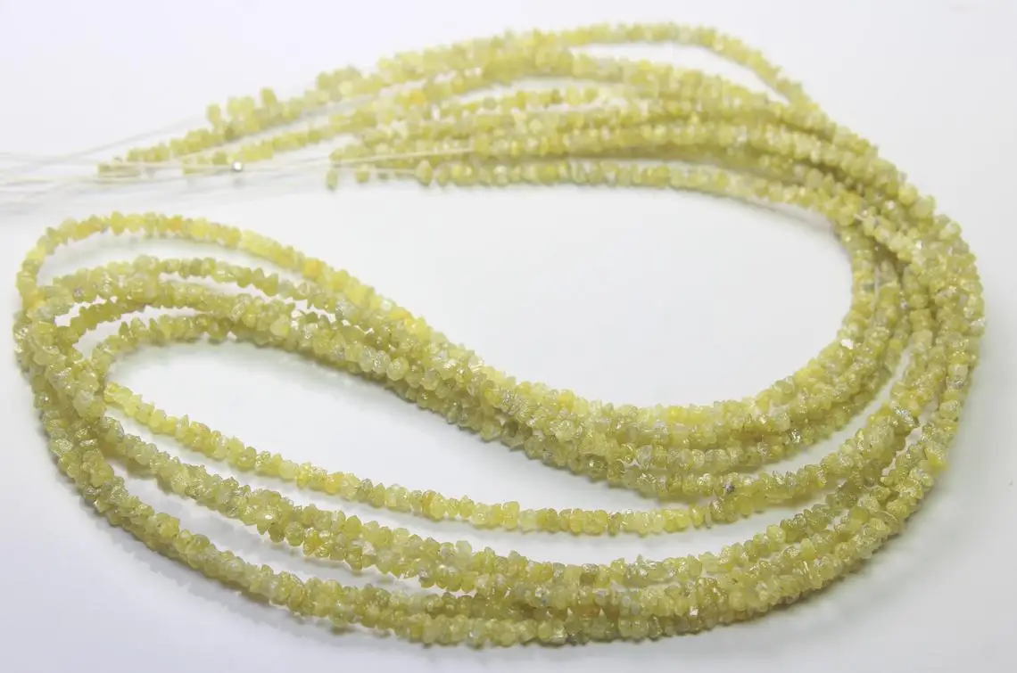 Rough Diamond - Raw Rough Uncut Diamond Beads Rough Diamond Strand Necklace Cheap Price Natural Blue White Yellow Brown Pink