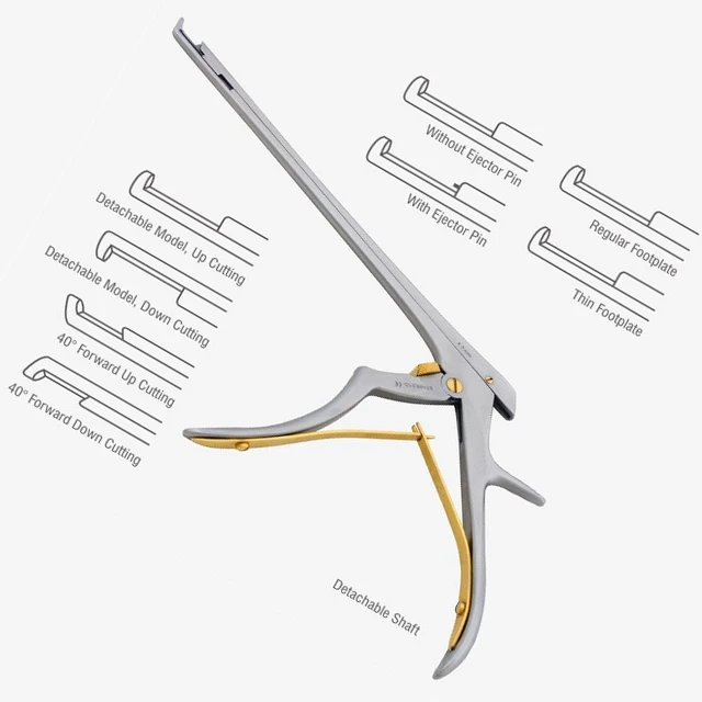 Surgical Instruments Rongeurs Punches & Cutters Kerrison Punches  Ferris-Smith Kerrison Punch Plier Grip Style Handle.