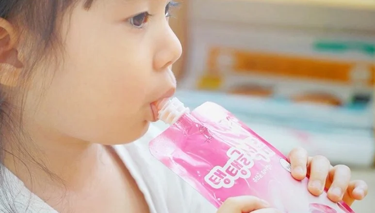 Гранат фрукты желе воды сжимаемая с Samsung ферма овощи молочная кислота бактерии для детей (130 мл) Сделано в Корее