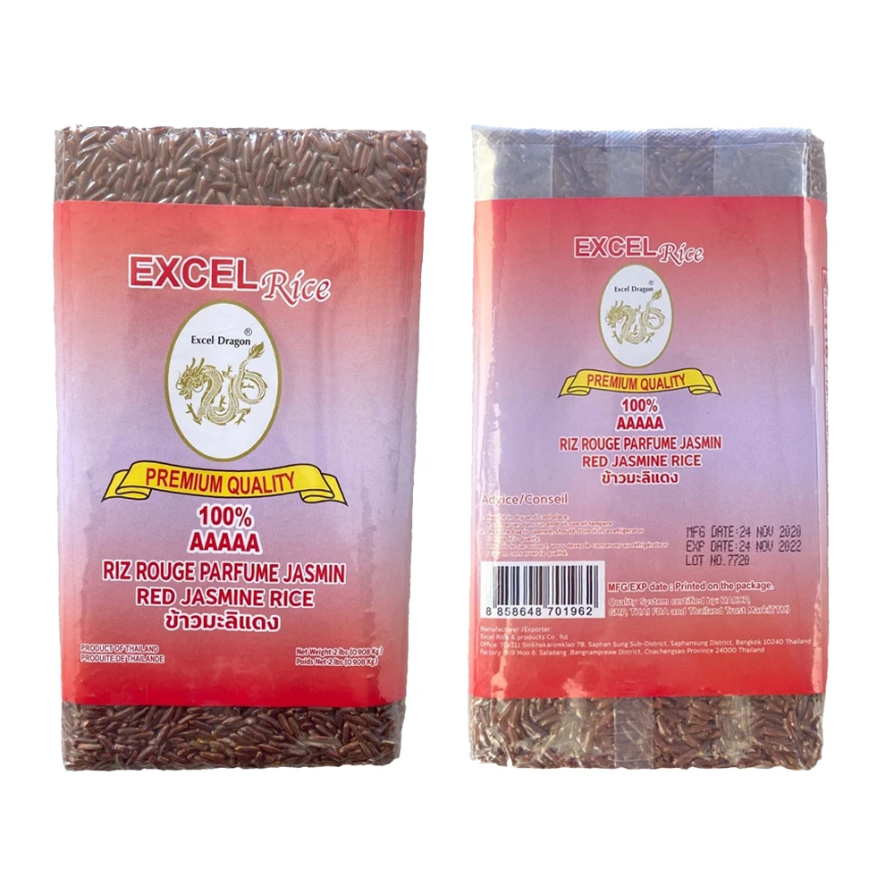 Тайский Красный Жасмин рис 100% с длинным зерном-лучшее качество для здоровья