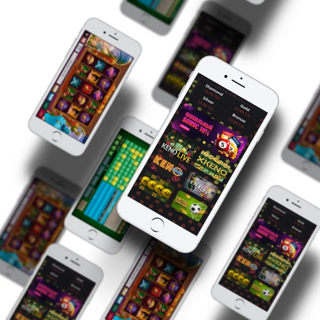 Mobile app for gambling. Sport, Races, Lottery, Keno, Slots