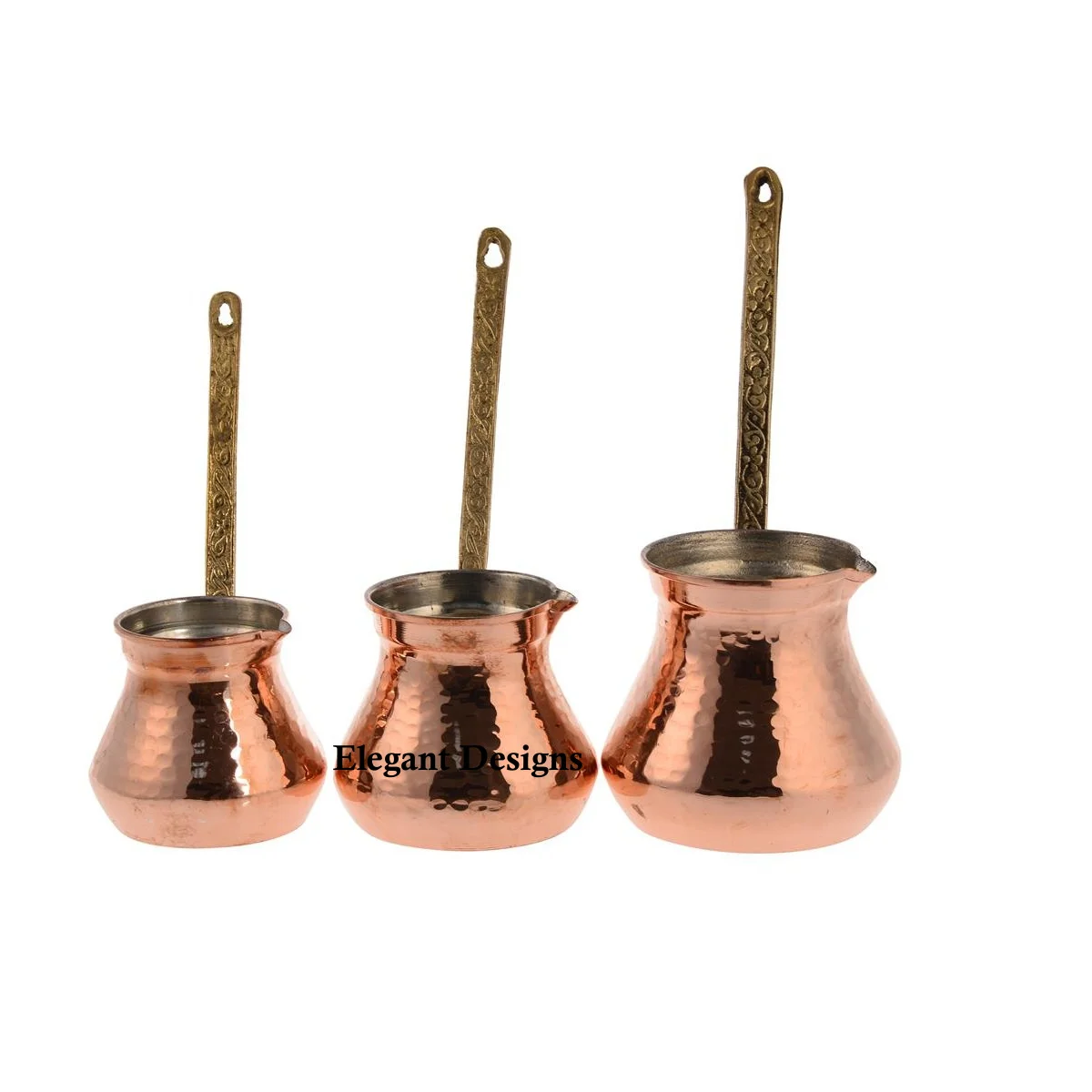 Индивидуальный размер Турецкий кофейник и чайник круглая форма молотковый набор из трех предметов Новое поступление необычный турецкий