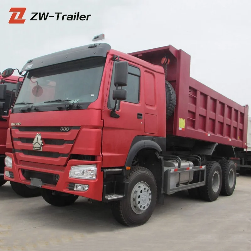China Brand 8x4 40 25 Ton 10 Wheel Dump TipperTruck heavy duty trucks With Crane for Sale