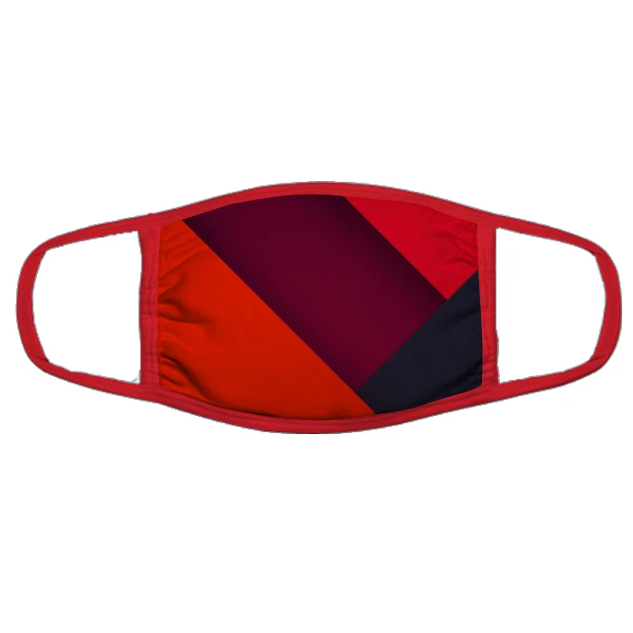  Черно-белая маска для лица с логотипом на заказ унисекс оптовая продажа хлопковая Полиэстеровая ткань многоразовая