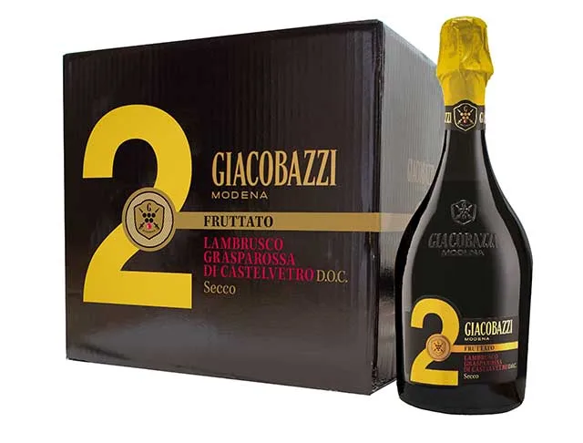 Italian red wine Lambrusco grasparossa from Modena 75 cl ready to export