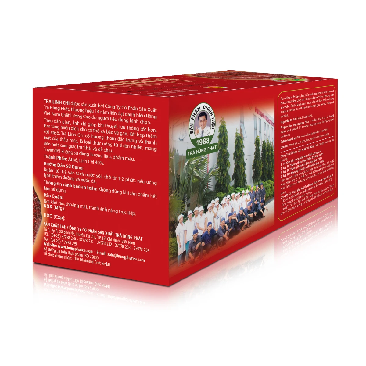 
Reishi Mushrooms Tea 100% Natural Organic Detox Body Herbal Approved HACCP 
