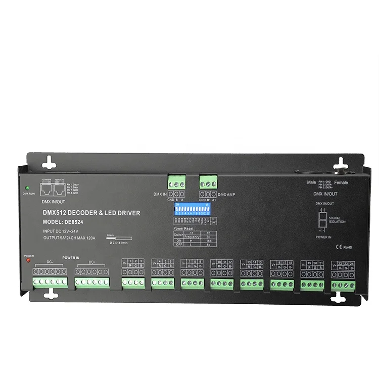 Channels DMX512 Constant Voltage PWM Signal dmx decoder