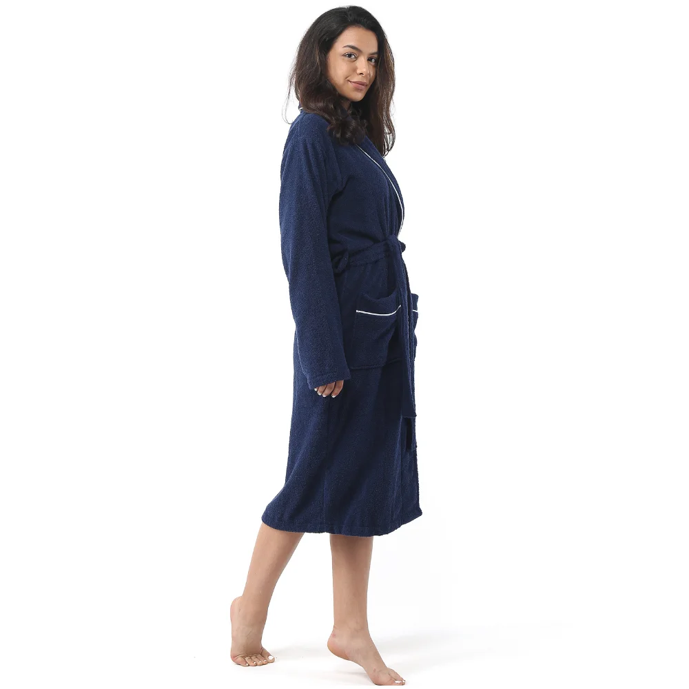 OYA HOME Unisex Long Terry Shawl Collar, Spa Robe for Women,Unisex