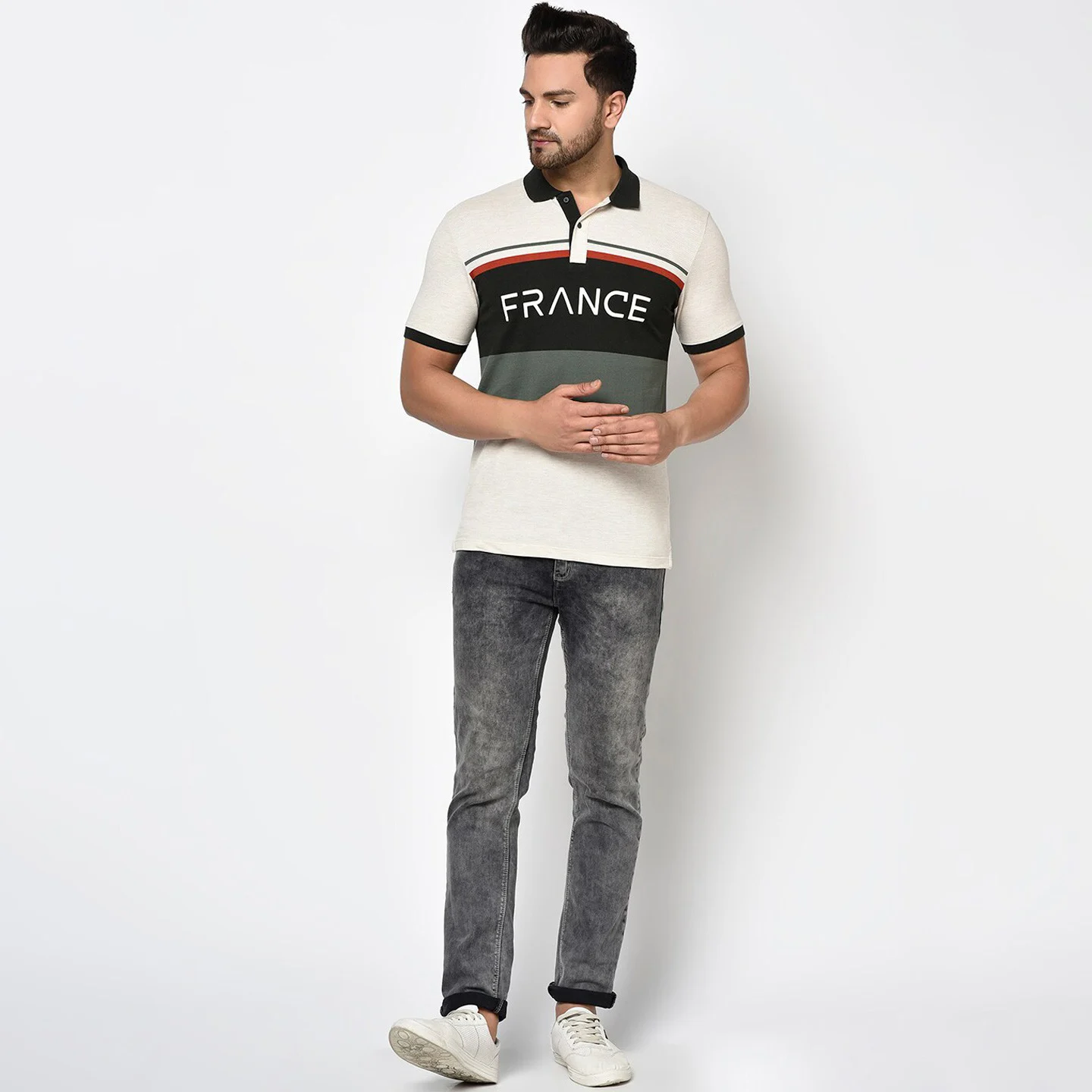 Новый дизайн модная рубашка-поло унисекс с вышивкой и принтом Высококачественная Мужская из чистого хлопка