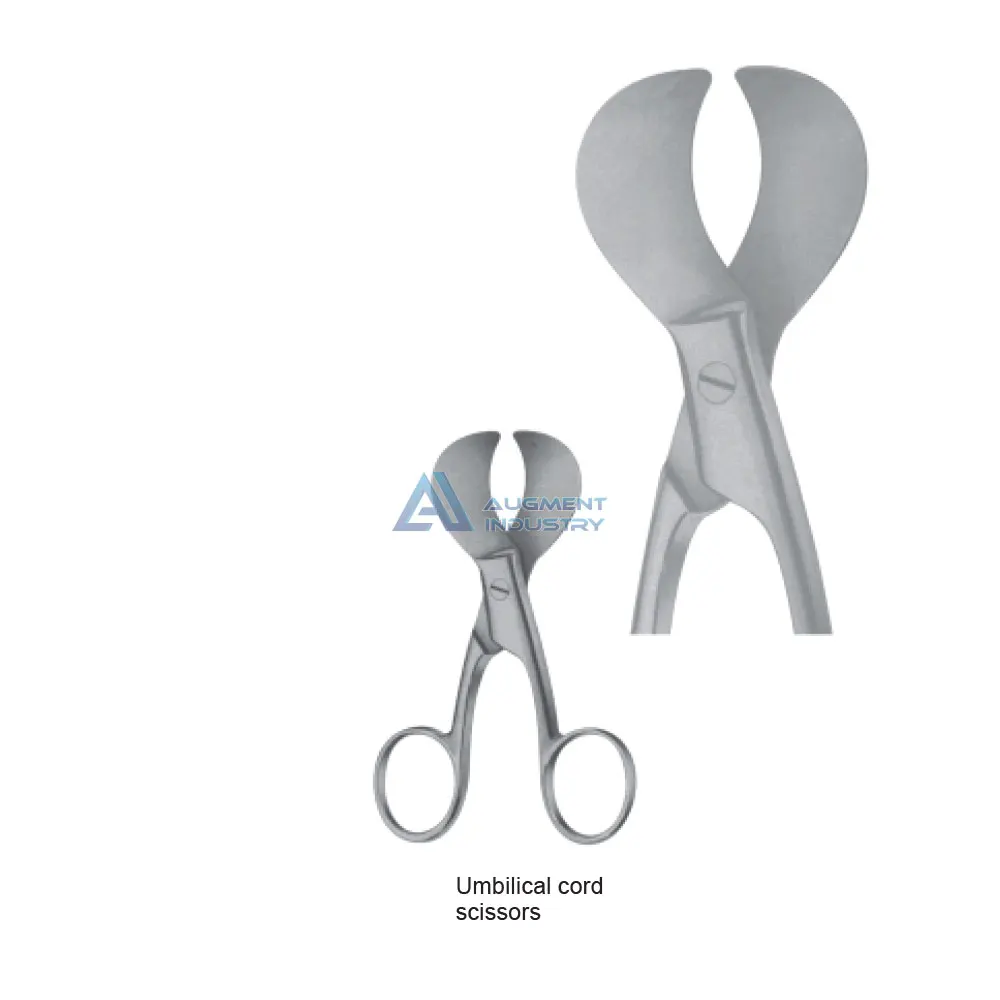 Ножницы для пупного шнура, 105 мм, из нержавеющей стали, хирургические инструменты, ножницы для акушерства, зажим для пупного шнура