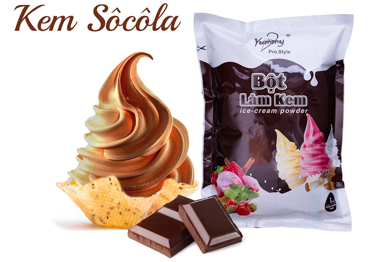 Yummy Ice Cream Soft Ice Cream Making Powder DVA0013 High Brand Quality Best Manufacturer From Vietnam