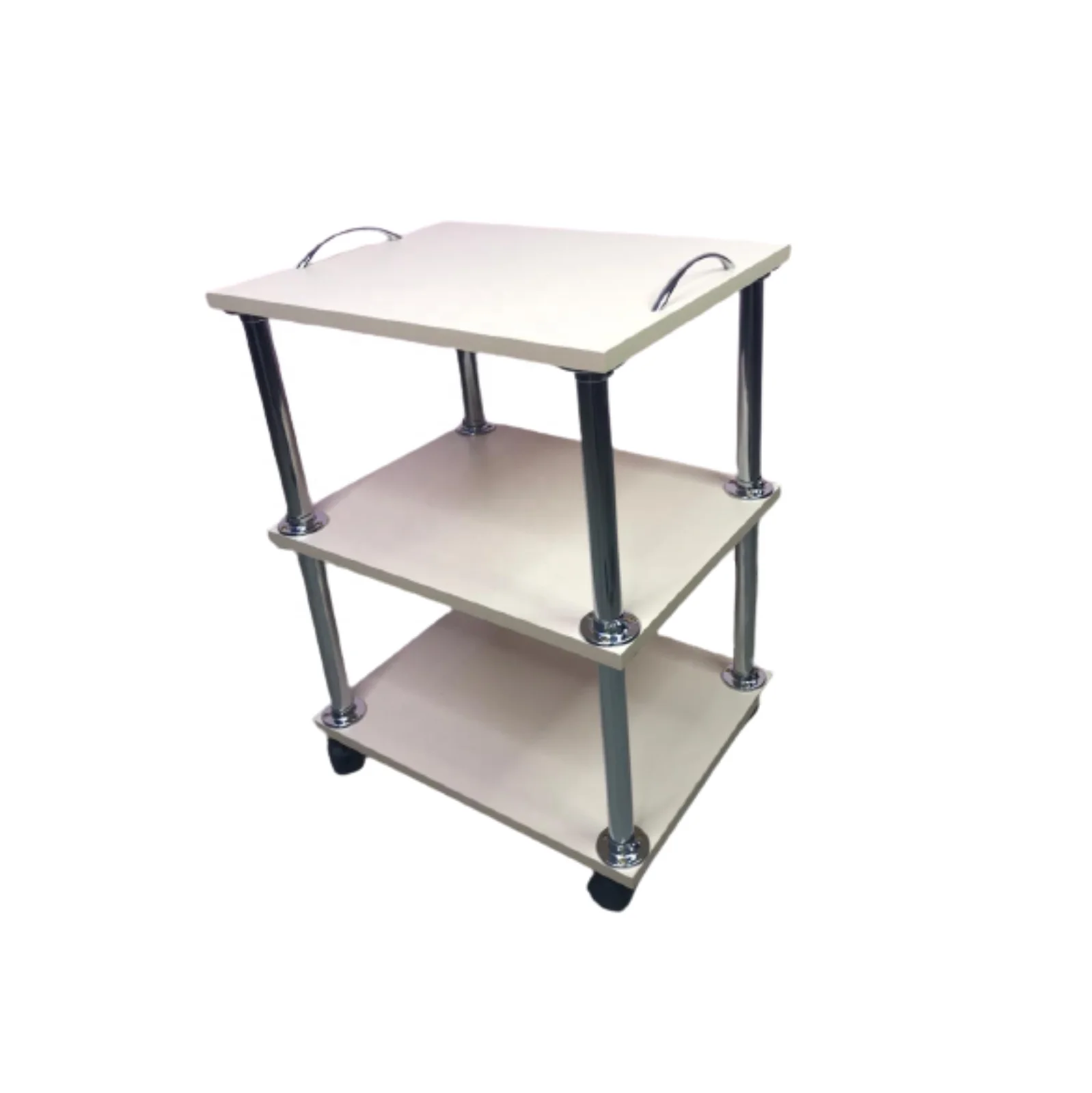Beauty Salon Cosmetology Trolley Cart for Salon and Barber Shop White Colour