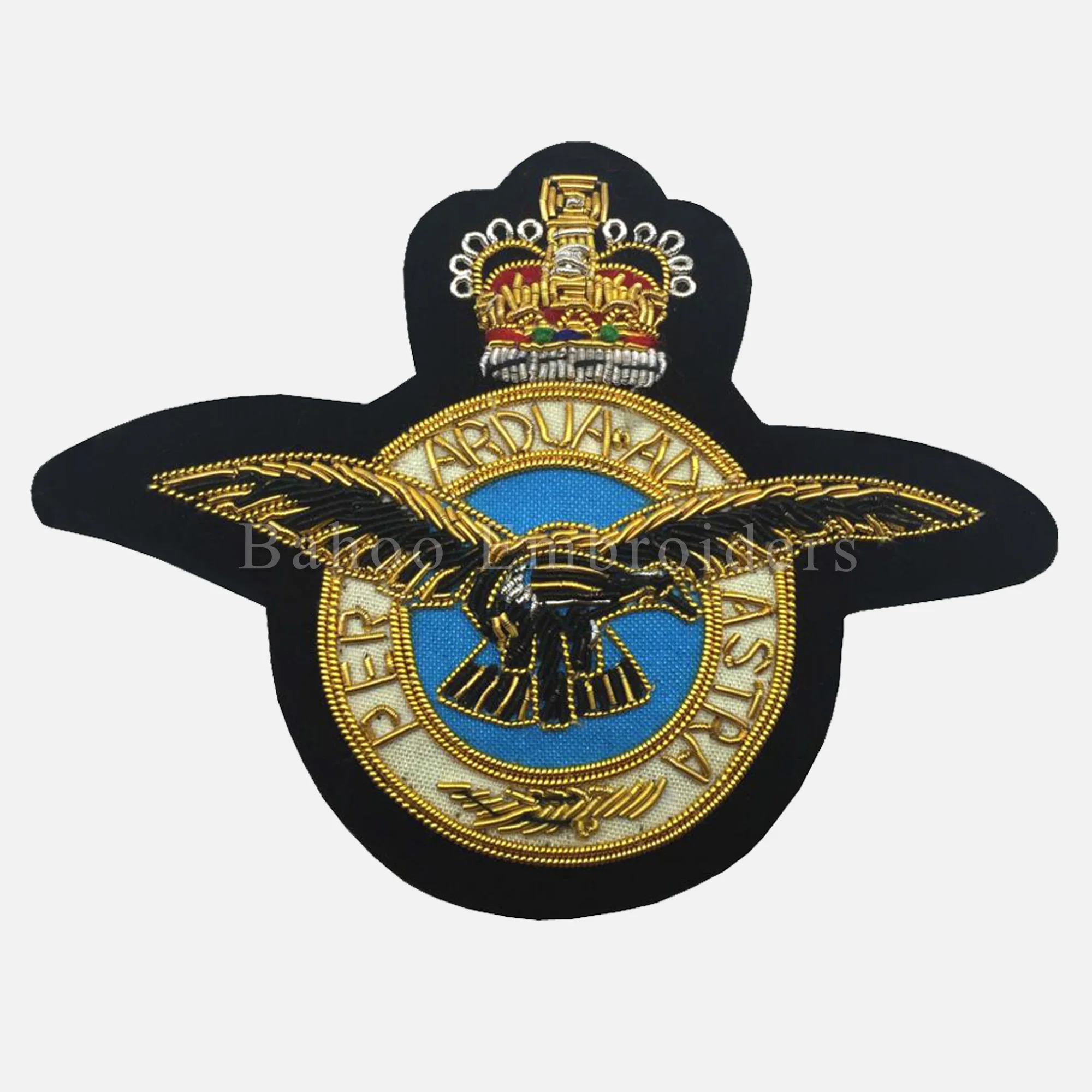 ROYAL AIR FORCE BADGE - HAND EMBROIDERED
