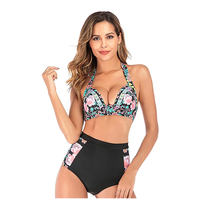 Women Sexy Swimsuit One Shoulder Girl Beachwear Ruffle Red Kid Bikini Swimwear