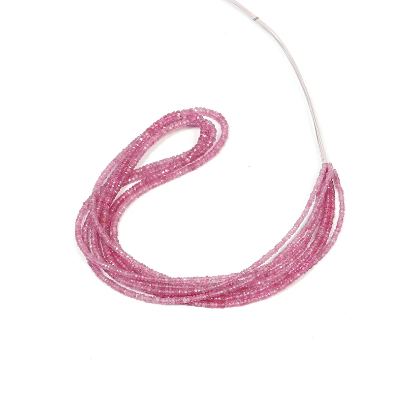 
Best Quality Gemstone Extremely Rare Natural Red Spinel Faceted Rondelle Shape Gemstone Beads Red spinel faceted beads 