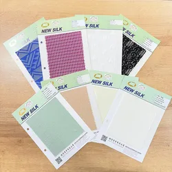 Jacquard lace fashion design fabric swatch free sample card