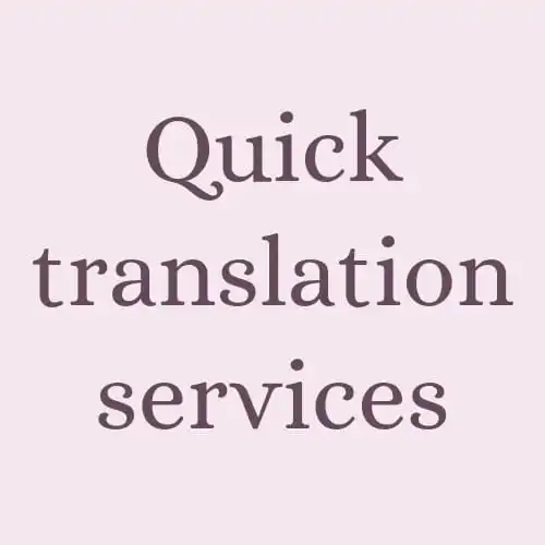 Quick Translation Services translation of German English French AT BEST WHOLESALE PRICE MANUFACTURES IN INDIA
