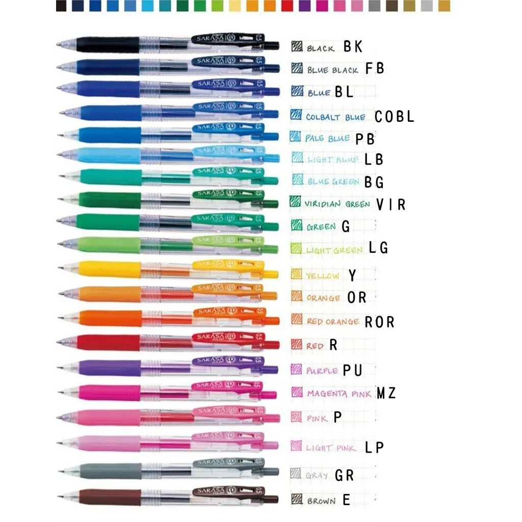 FOR Zebra JJ15  SARASA CLIP series 0.5mm Ballpoint pen