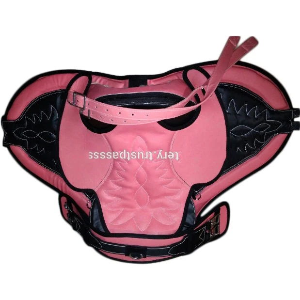 Pink Treeless saddle IN;34648 14 15 16 17 18