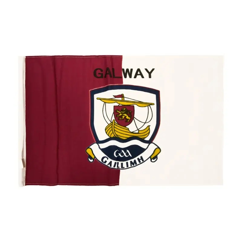 Gaa Hurling Gaelic flag custom printed logo high quality custom flags for outdoor activities