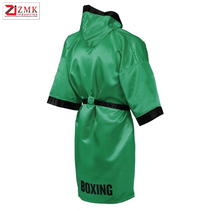 Зеленое боксерское платье Новое поступление полная длина боксерского платья чемпионов мира с капюшоном новый стиль