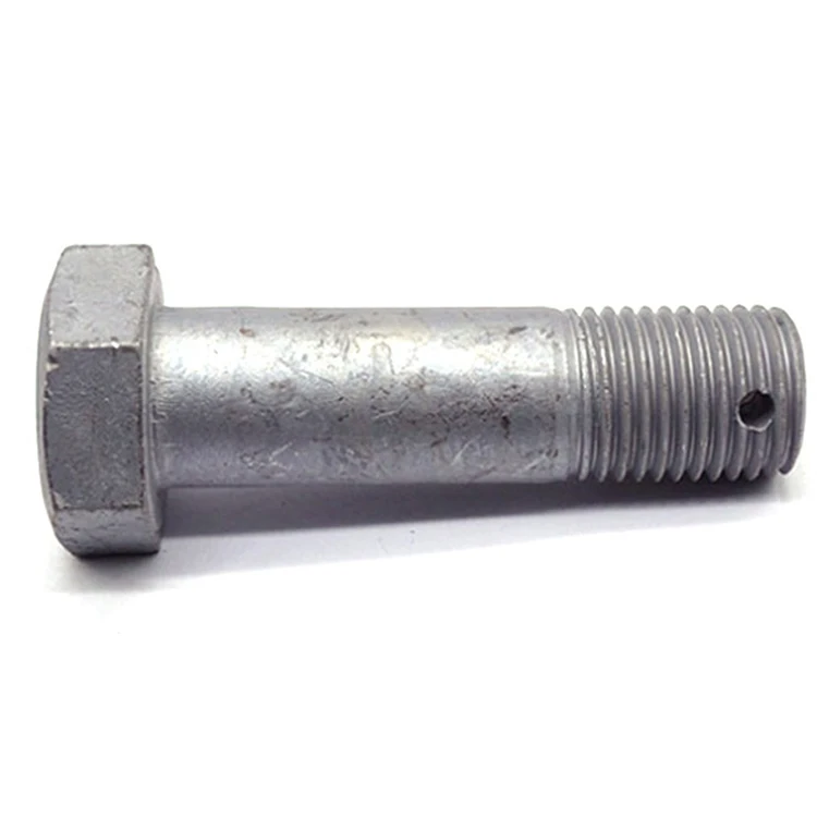 Power Fasteners  4.8 8.8 Grade Hot Dip Galvanized Hexagon Bolt with Hole