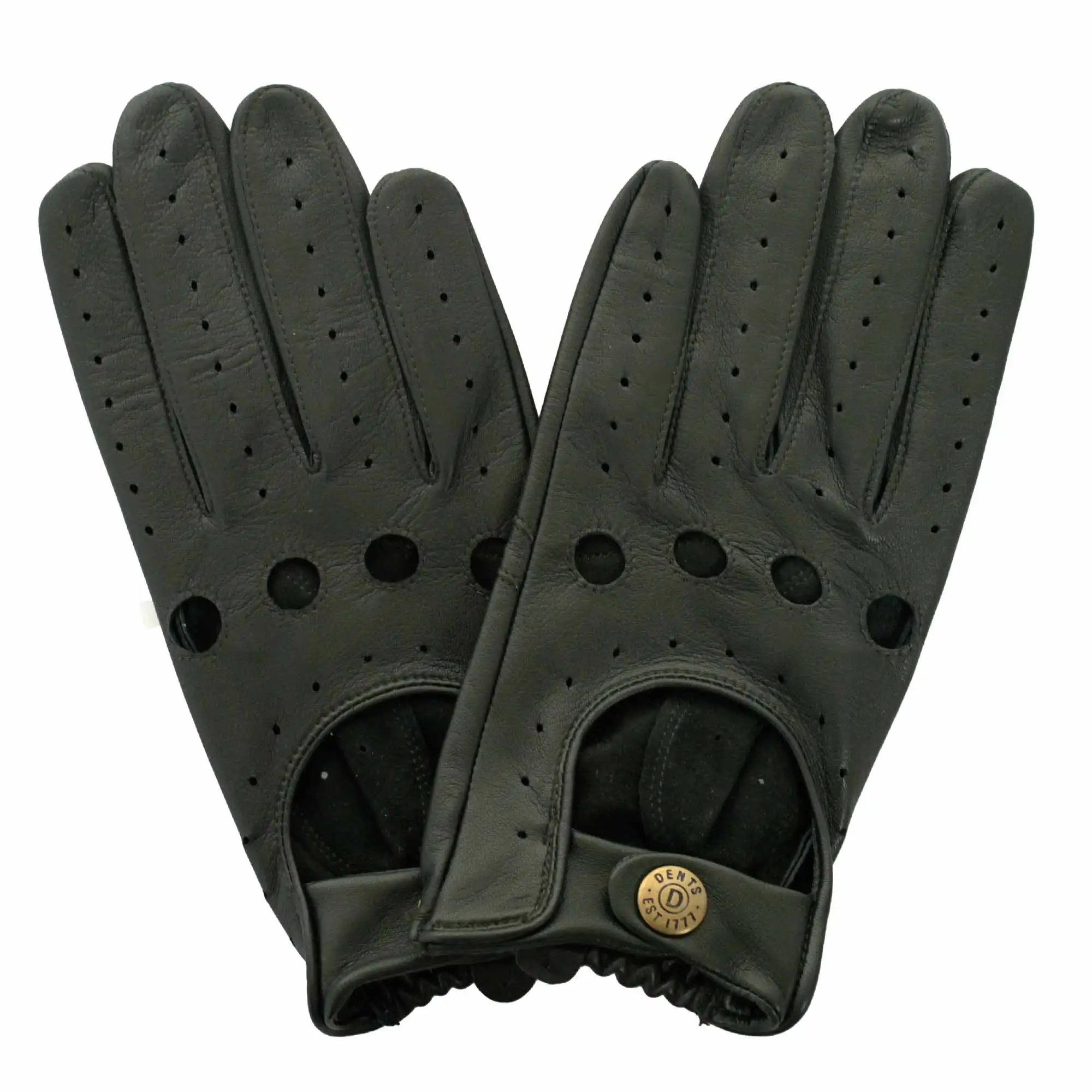 Cheap smartphone mens unlined driving leather gloves with holes