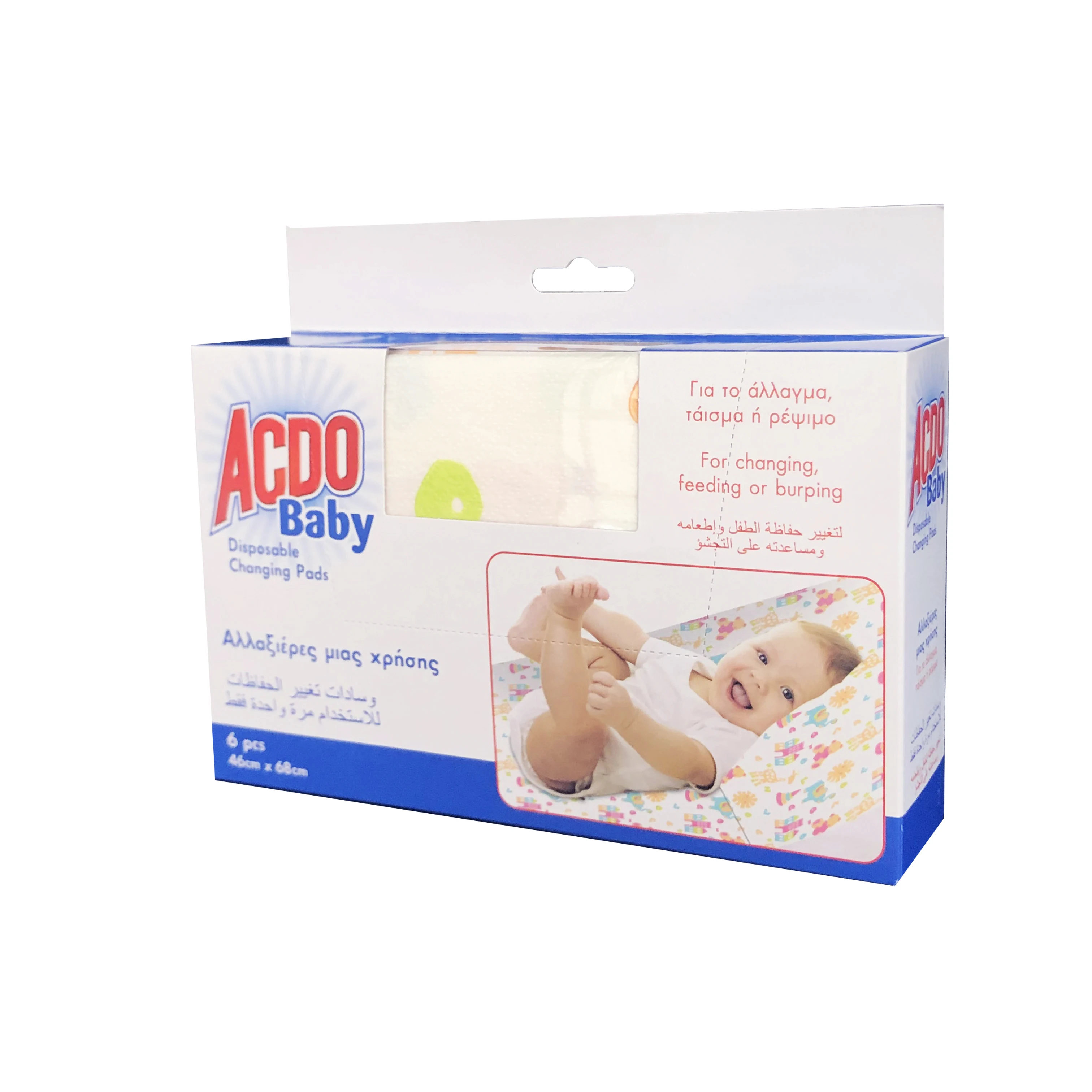 
OEM Infant Stain and Odor Resistant Non Woven Fabric Baby Changing Mat Portable 