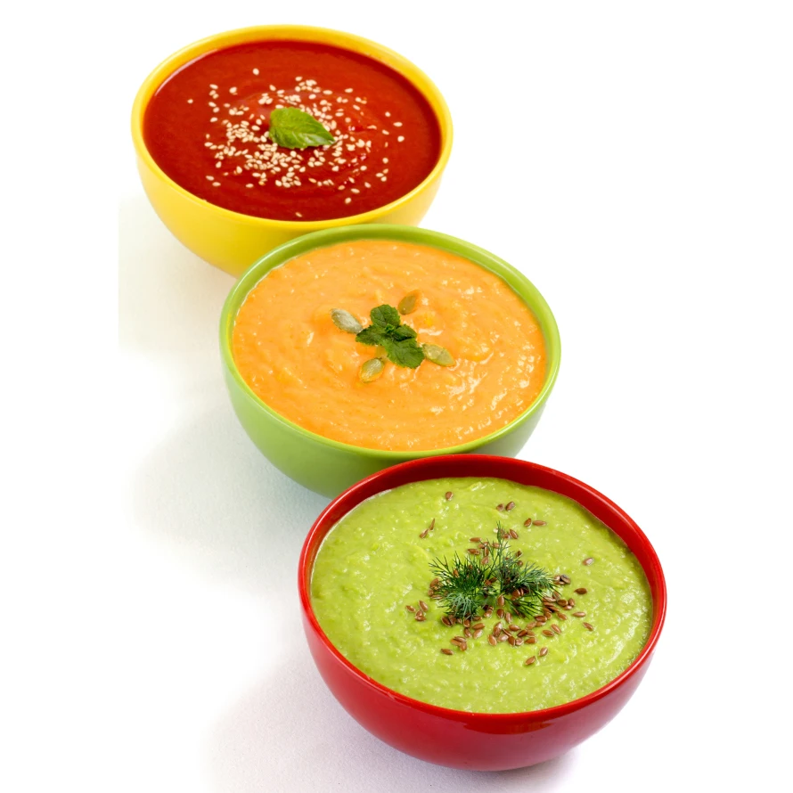 Полностью натуральный органический суп из нута, моркови и имбиря