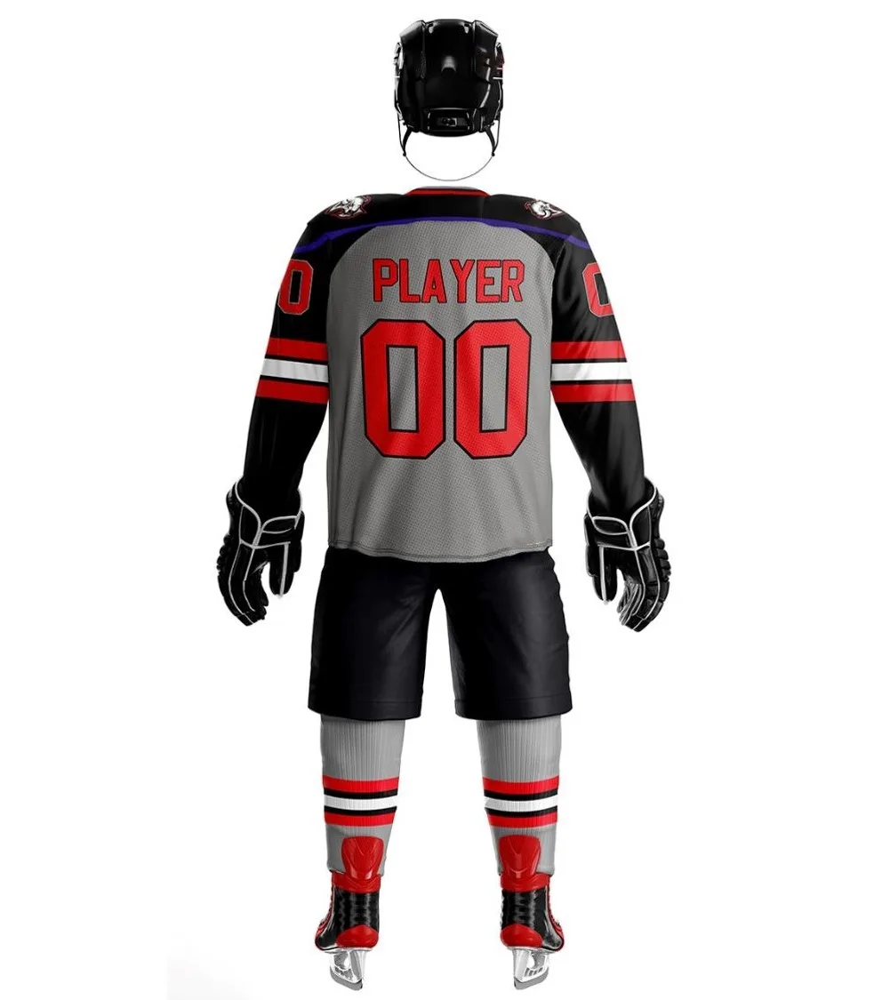 Оптовая продажа дизайнерская дышащая тренировочная одежда униформа для хоккея с шайбой