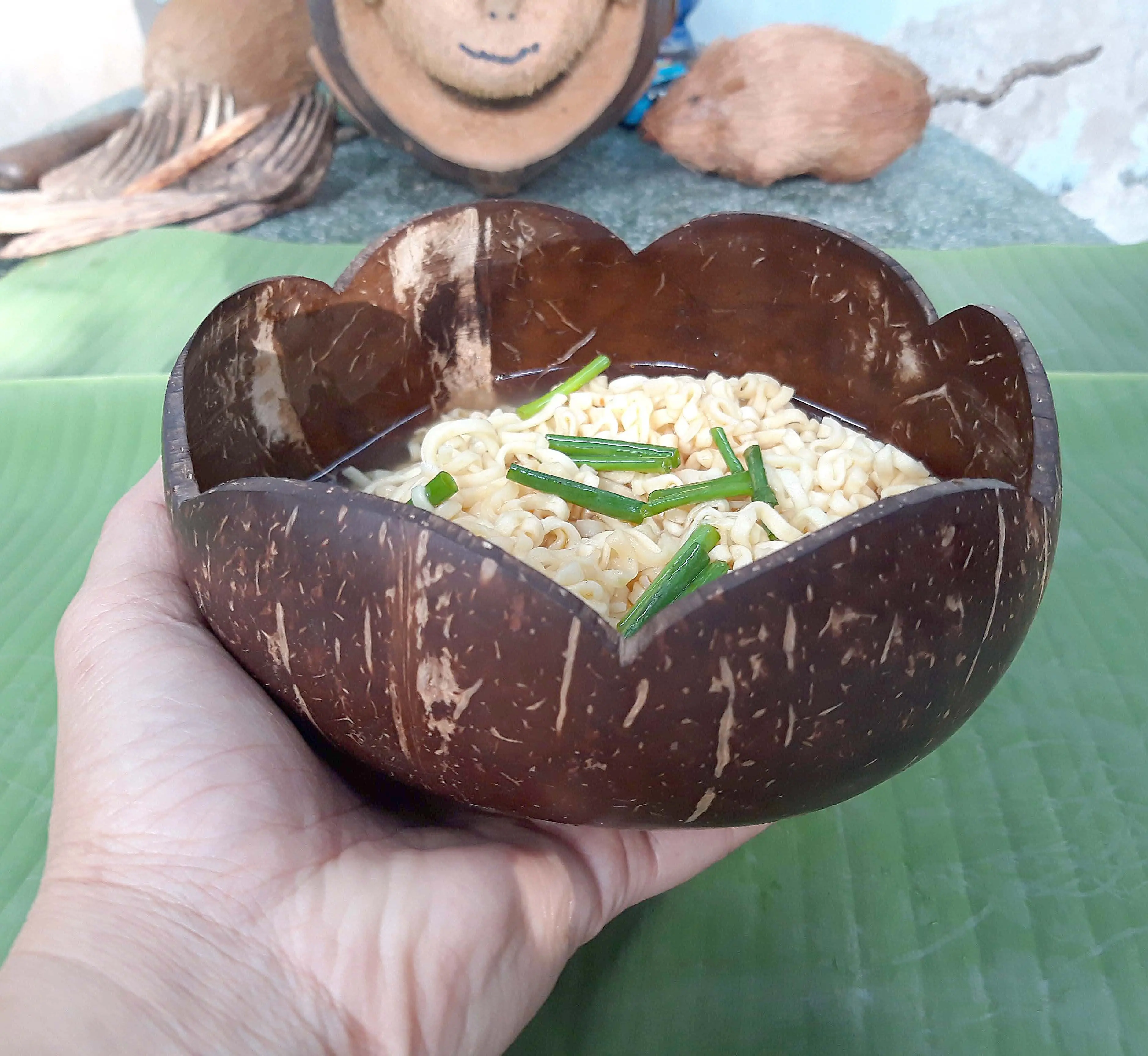 ECO-friendly Natural Bowl of Coconut Decor/ Coconut Dining Bowl/ Coconut products decor made in Viet Nam