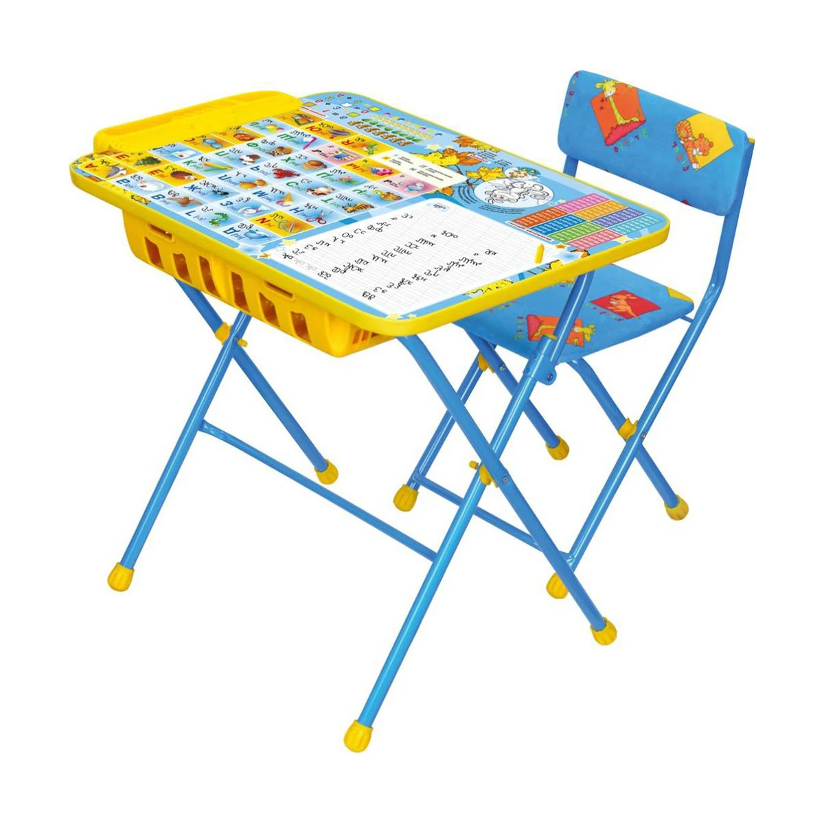 Kids furniture sets from the manufacturer - buy folding study/playing table and chair for children, 3-7 years age, any color
