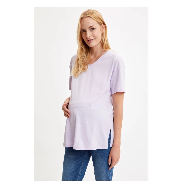 
Defacto New Season Apparel Maternity Women Basic T-Shirt Short Sleeve 
