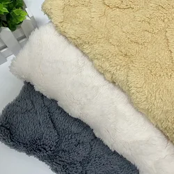 Chinese factory 100% polyester print double-sided arctic velvet homewear home textile fabrics  jacquard plush fabric