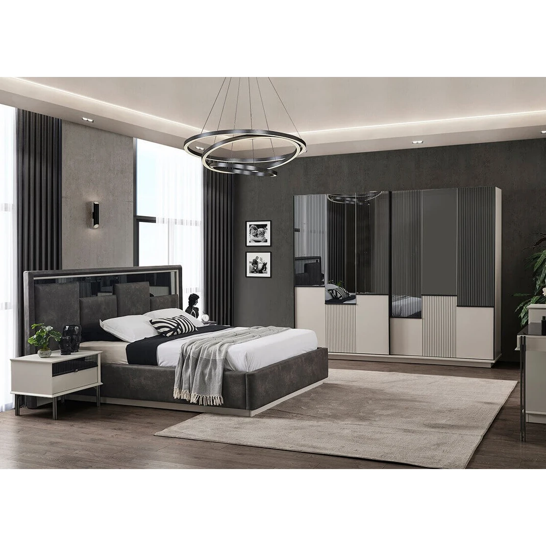 Country Inn Suites Bedroom Sets Hotel Custom Furniture Luxury Star Cheap Discount Customized Wood Style Packing (ider Favori)