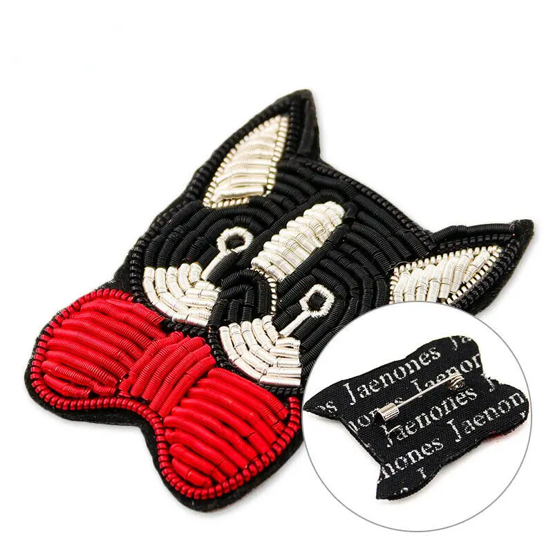 Customized brooch/Fashion High Quality Hand Embroidered brooch/ Best Quality Custom Made Hand Embroidered Badges Work